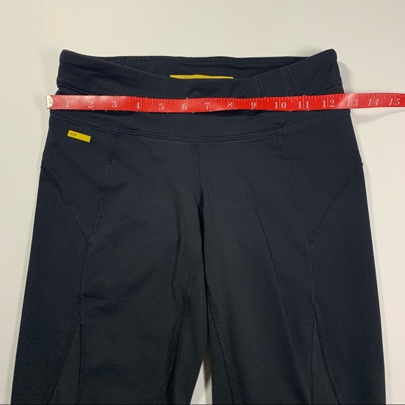 XS Lolë black crop leggings with mesh detailing - Picture 7 of 16